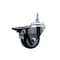 Service Caster 3 Inch Black Polyurethane 12 MM Threaded Stem Caster with Brake SCC-TS20S314-PPUB-BLK-PLB-M1215 - alternate 1